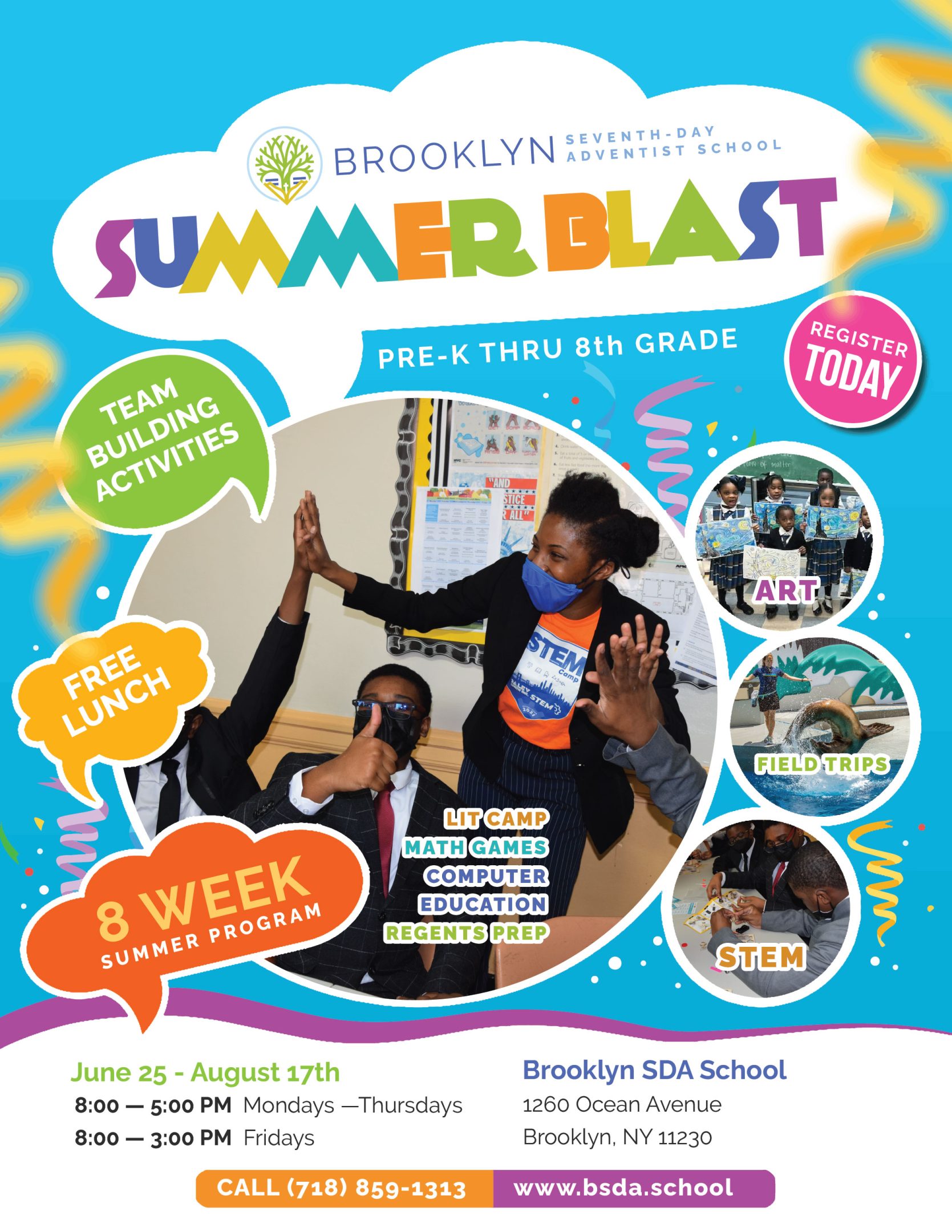 Featured Image for “Join the Summer Blast Program for an Unforgettable Summer at Brooklyn Seventh-day Adventist School!”